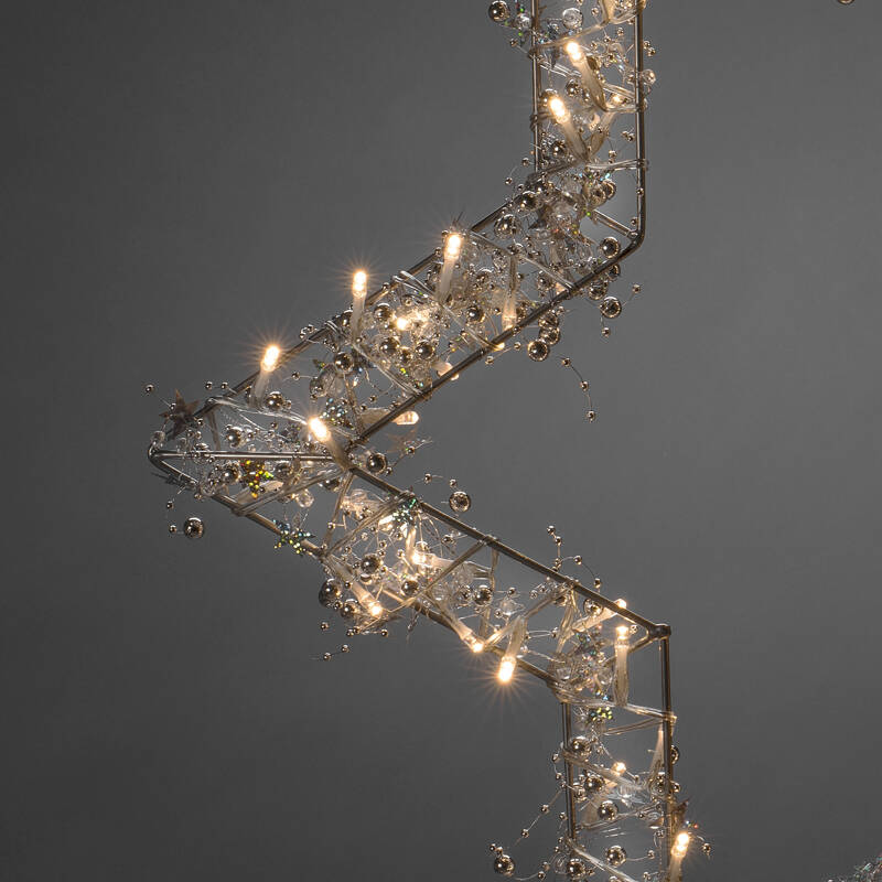 Image of Konstsmide Christmas 60cm LED Star Wreath Decoration