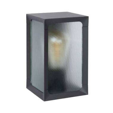 Image of Lucide Cage Half Lantern Outdoor Wall Light
