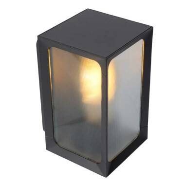 Image of Lucide Cage Half Lantern Outdoor Wall Light