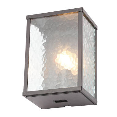 Image of Forum Keb Half Lantern Outdoor Wall Light