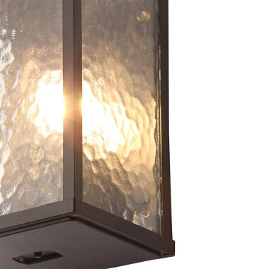 Image of Forum Keb Half Lantern Outdoor Wall Light