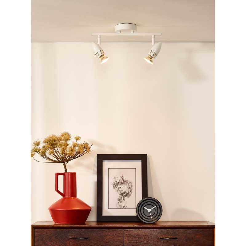 Image of Lucide Caro 2 Light LED Ceiling Spotlight Bar