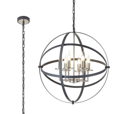 Image of Vesta 6 Arm Ceiling Pendant Light