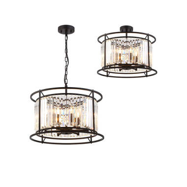 Image of Wichita Crystal Ceiling Pendant Light