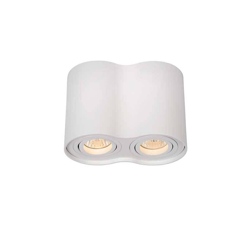 Image of Lucide Tube Round 2 Light Ceiling Spotlight