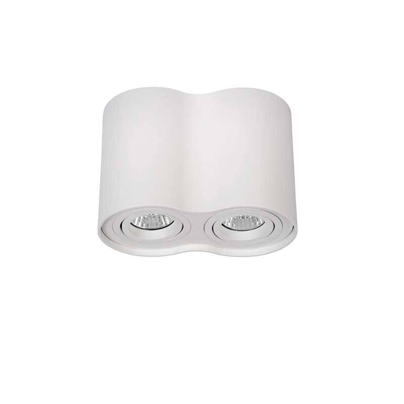 Image of Lucide Tube Round 2 Light Ceiling Spotlight