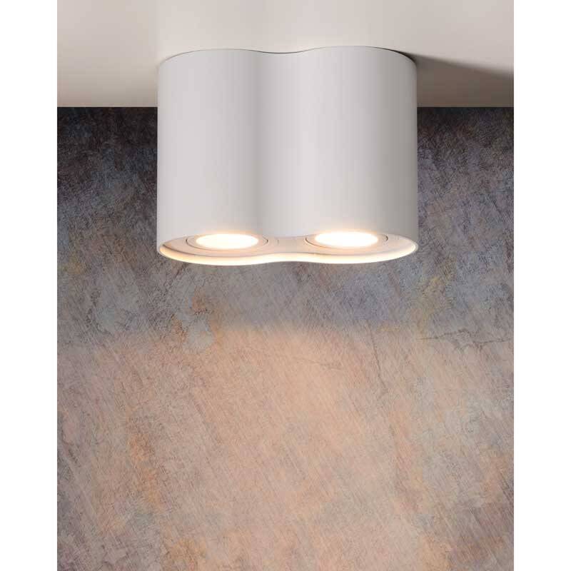 Image of Lucide Tube Round 2 Light Ceiling Spotlight