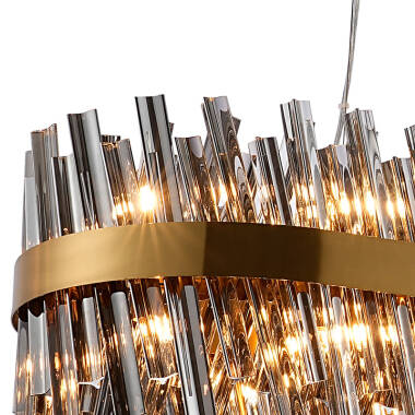 Image of Detroit Glass Bar Ceiling Pendant Light