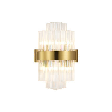 Image of Detroit Glass Flush Wall Light