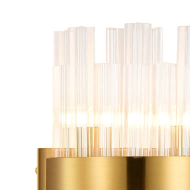 Image of Detroit Glass Flush Wall Light
