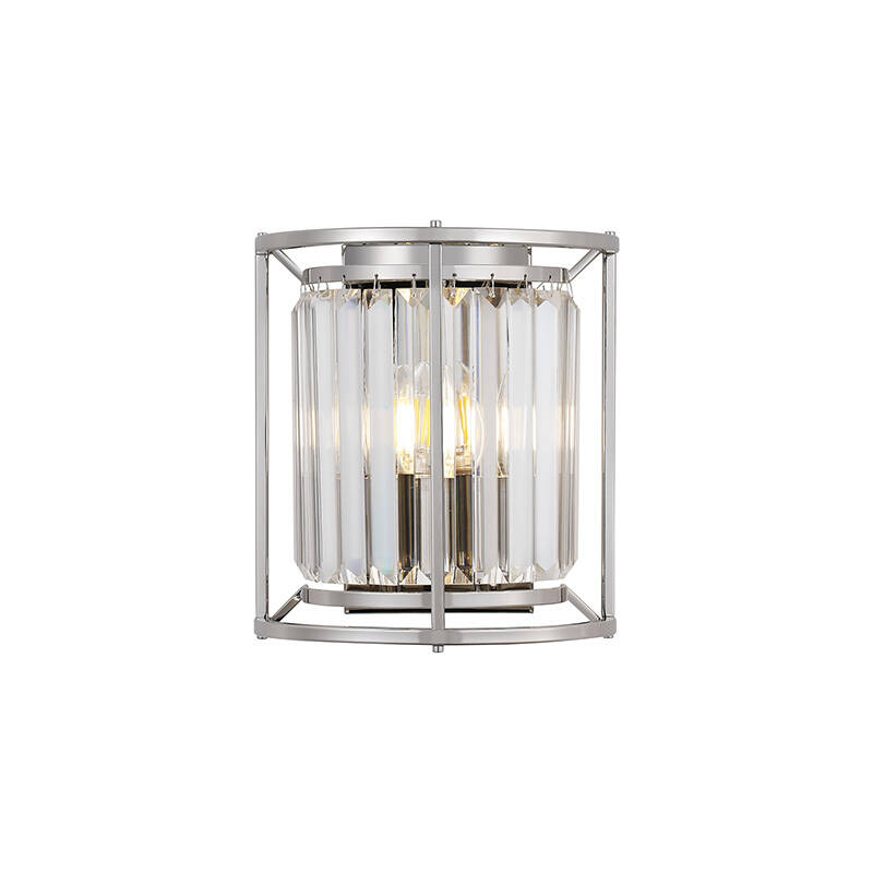 Image of Wichita Crystal Flush Wall Light
