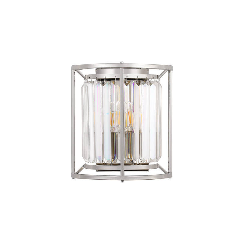 Image of Wichita Crystal Flush Wall Light