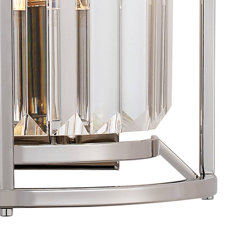 Image of Wichita Crystal Flush Wall Light