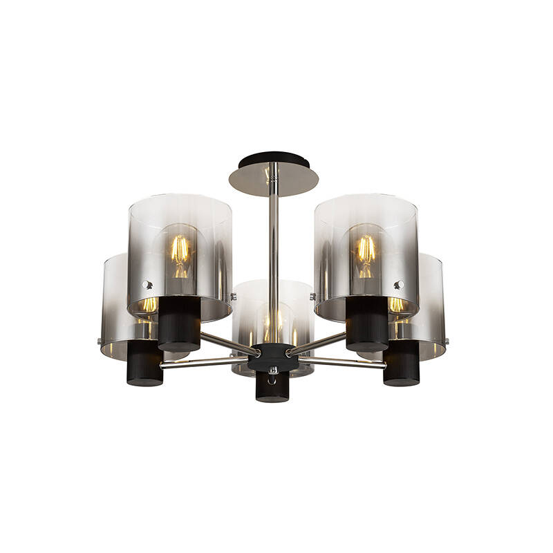 Image of Jene 5 Arm Semi-Flush Ceiling Light