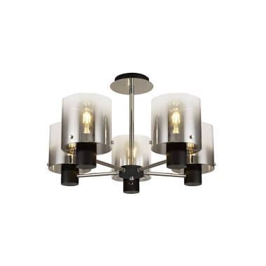 Image of Jene 5 Arm Semi-Flush Ceiling Light