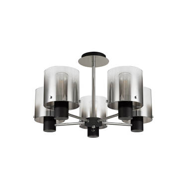 Image of Jene 5 Arm Semi-Flush Ceiling Light