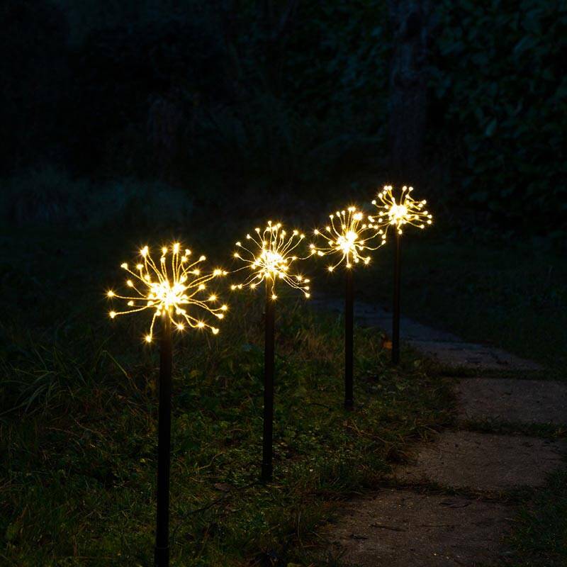 Image of Edit Firework LED Stake Lights - Set of 4