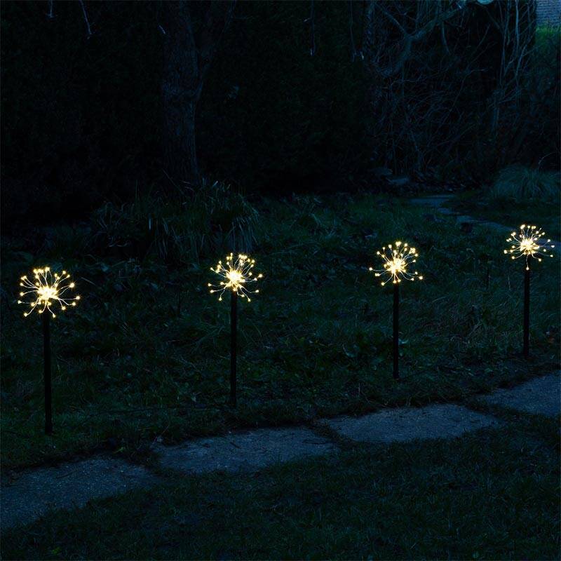 Image of Edit Firework LED Stake Lights - Set of 4