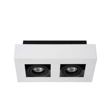 Image of Lucide Xirax 2 Light LED Ceiling Spotlight Plate