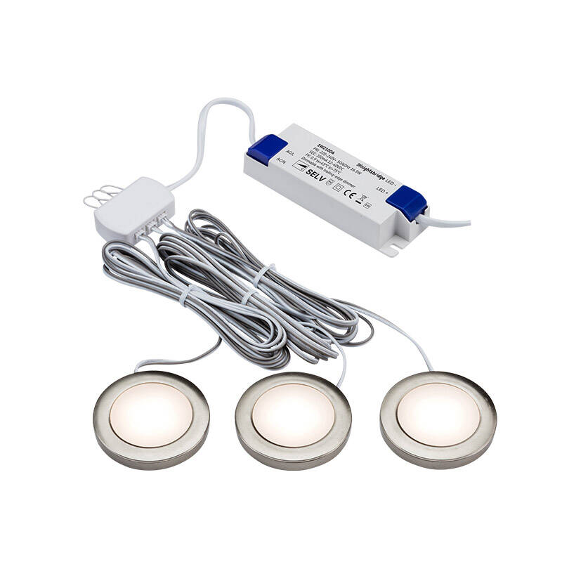 Image of Veil 2.5W Dimmable LED Low Voltage Under Cabinet Light Kit - Pack of 3