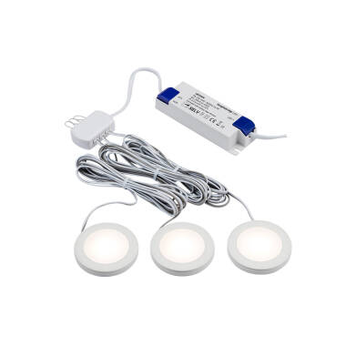 Veil 2.5W Dimmable LED Low Voltage Under Cabinet Light Kit - Pack of 3