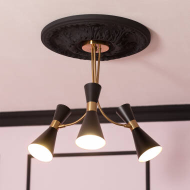 Image of Edit Jigger 3 Arm Semi-Flush Ceiling Light