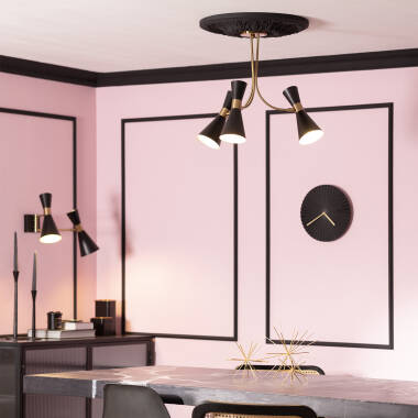 Image of Edit Jigger 3 Arm Semi-Flush Ceiling Light