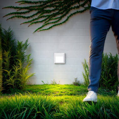 Image of Edit 1W Byron Square LED Outdoor Wall Light