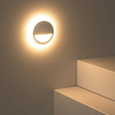 Image of Edit Occulare 3W Indoor Round LED Step Wall Light
