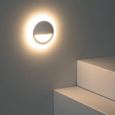 Image of Edit Occulare 3W Indoor Round LED Step Wall Light