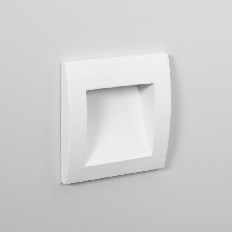 Image of Edit Leif 4W LED Outdoor Square Recessed Wall Light
