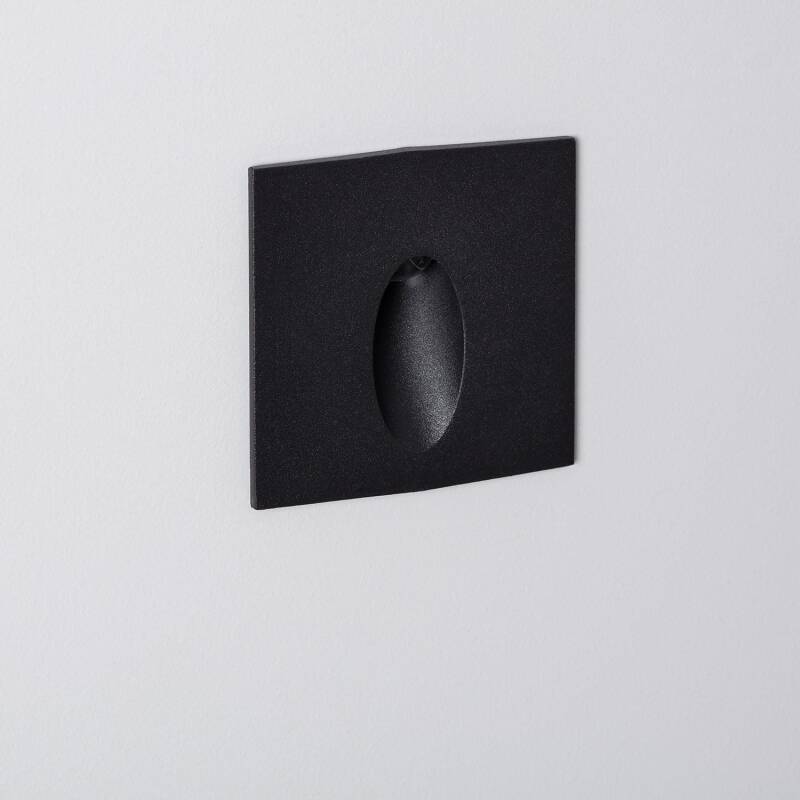 Image of Edit Wabi 3W Square LED Recessed Outdoor Wall Light