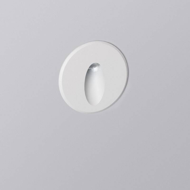 Image of Edit Wabi 3W Round LED Recessed Outdoor Wall Light