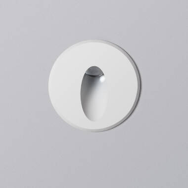 Image of Edit Wabi 3W Round LED Recessed Outdoor Wall Light