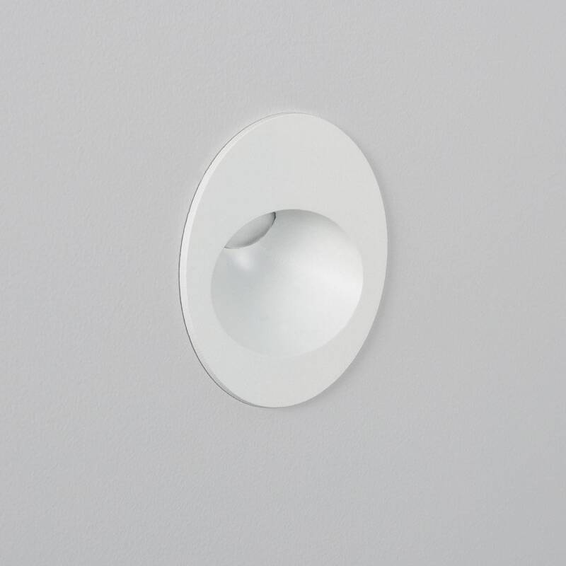 Image of Edit Coney 3W Round Recessed Outdoor Wall Light