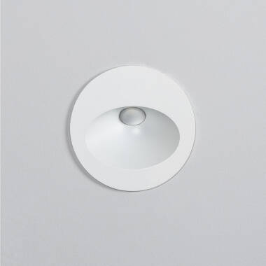 Image of Edit Coney 3W Round Recessed Outdoor Wall Light