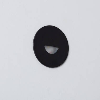 Image of Edit Guell 2W Round Aluminium LED Recessed Wall Light IP65