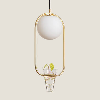 Image of Edit Moonlight Glass Plant Pot Ceiling Pendant Light