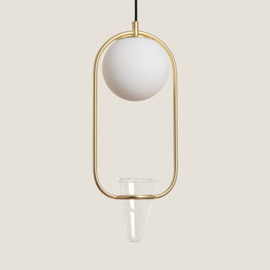 Image of Edit Moonlight Glass Plant Pot Ceiling Pendant Light