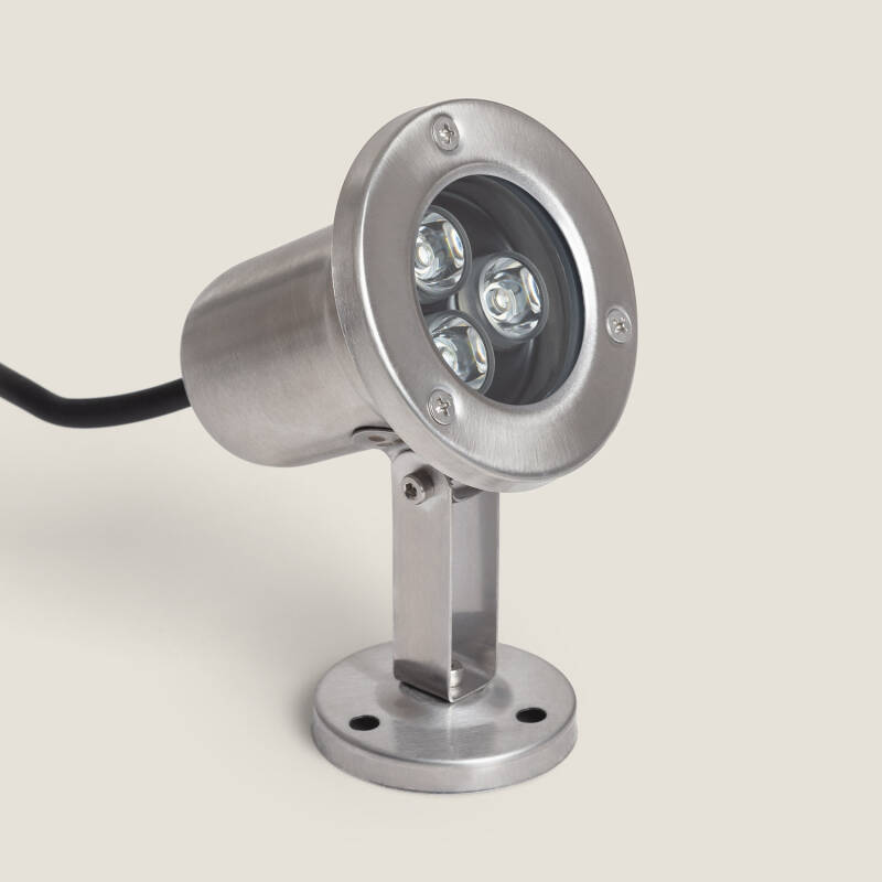 Image of Submersible 12V AC/DC 3W LED Surface Spotlight Stainless Steel IP68