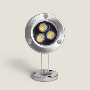 Image of Submersible 12V AC/DC Cool Daylight 3W LED Surface Spotlight Stainless Steel IP68