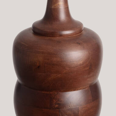 Image of Iluzzia Kanan II Wood Ceiling Pendant Light