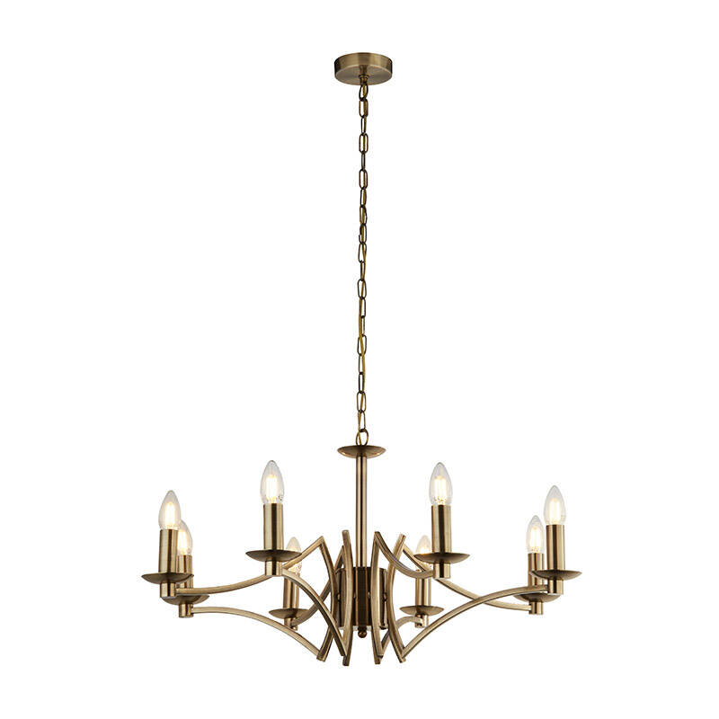 Image of Searchlight Ascot 8 Light Chandelier