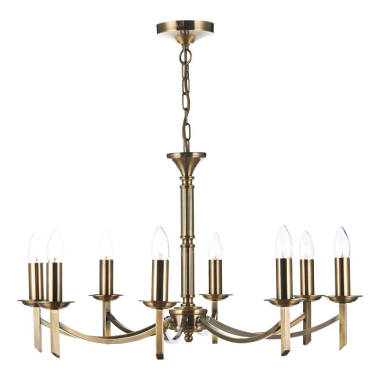 Dar Ambassador 8 Light Chandelier