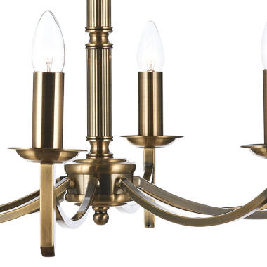 Image of Dar Ambassador 8 Light Chandelier