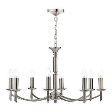 Dar Ambassador 8 Light Chandelier