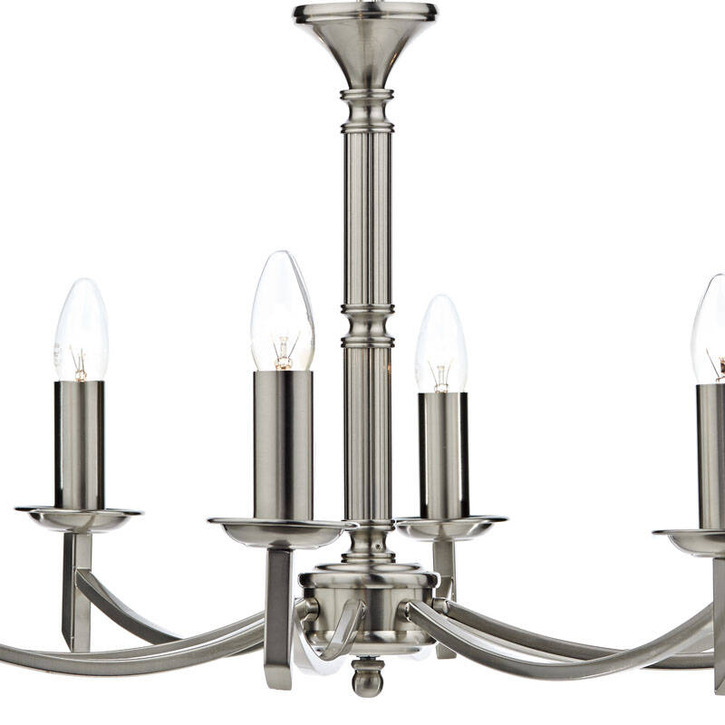 Image of Dar Ambassador 8 Light Chandelier