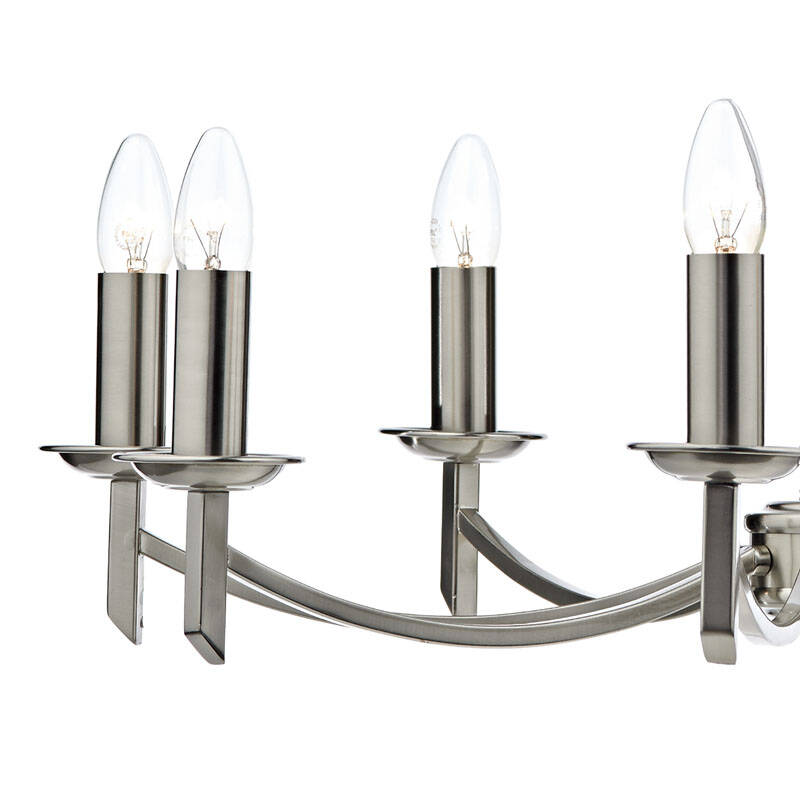 Image of Dar Ambassador 8 Light Chandelier