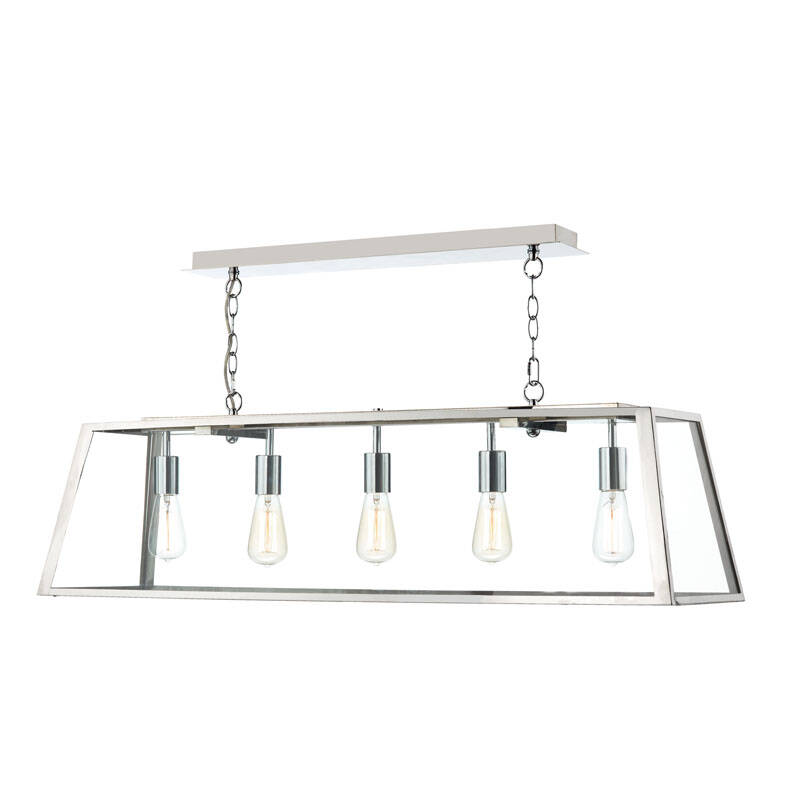 Image of Dar Academy 5 Light Bar Ceiling Pendant