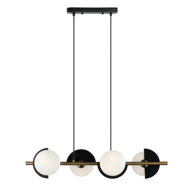 Edit Darcy 4 Light Glass Bar Ceiling Pendant